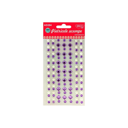 Picture of DACO ADHESIVE DIAMOND STRING PURPLE AND PEARL - 125 PIECES
